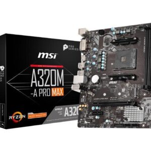 Motherboard MSI A320M-A PRO MAX, AM4, AMD A320, DDR4, SATA 6.0, USB 3.2.