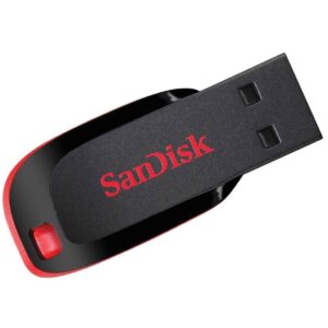 Memoria USB SanDisk Cruzer Blade 16GB 2.0 negro y rojo