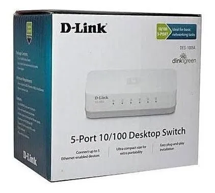 SWITCH D-LINK DES-1005A 5 PUERTOS 10/100 Mbps | PCALPORMAYOR PERU